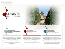 Tablet Screenshot of kliniken-beelitz.de
